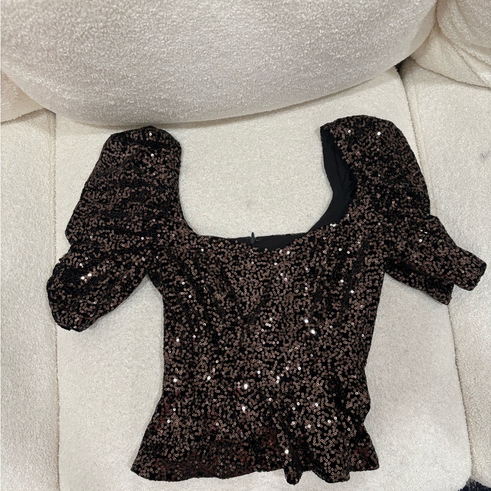 Amanda Uprichard Sparkly Top